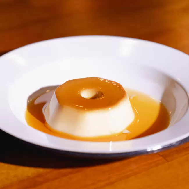 Pudim com Calda de Caramelo
